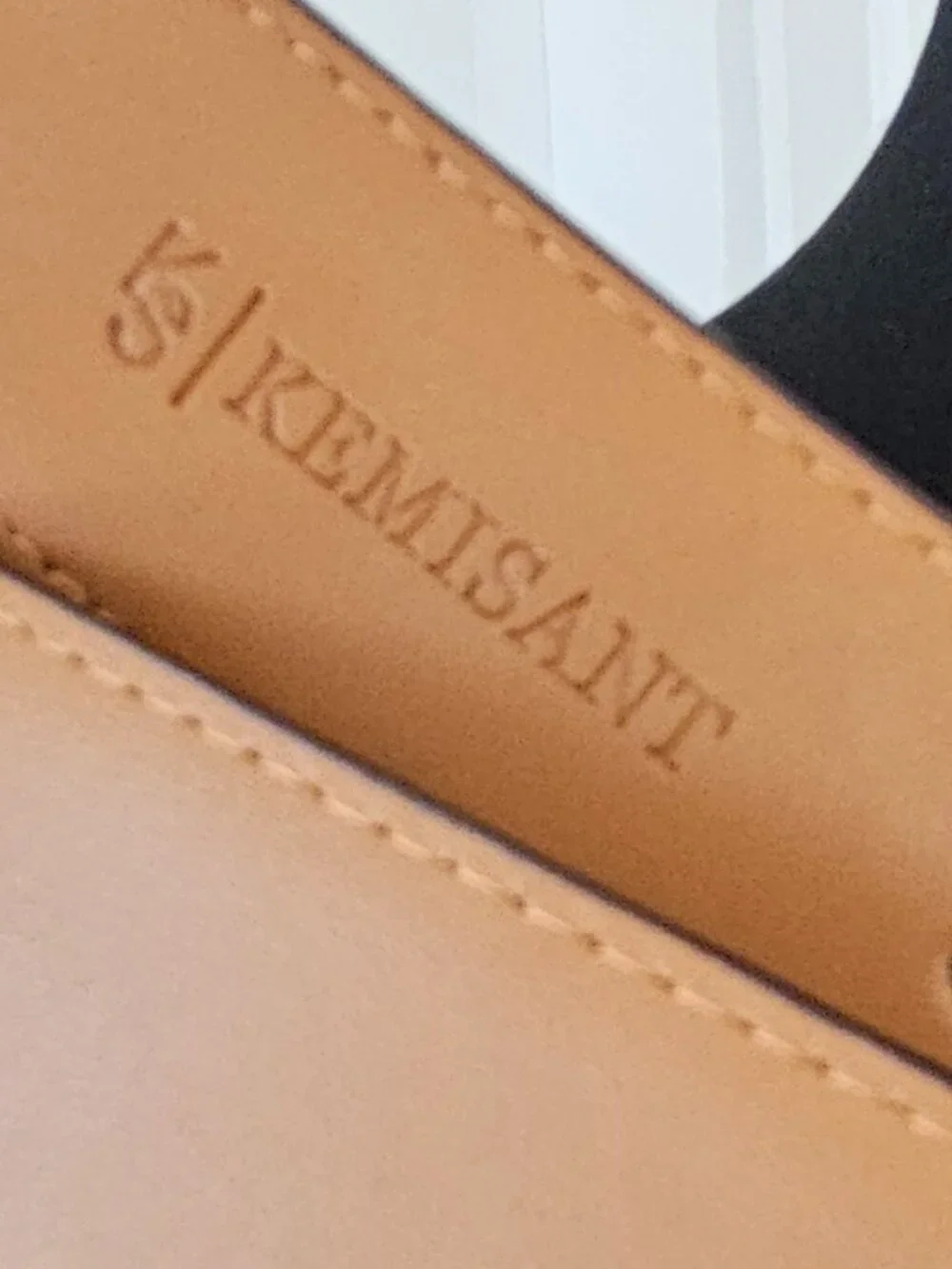 KERMISANT Men Business Leather Belt Classic design size 40/120